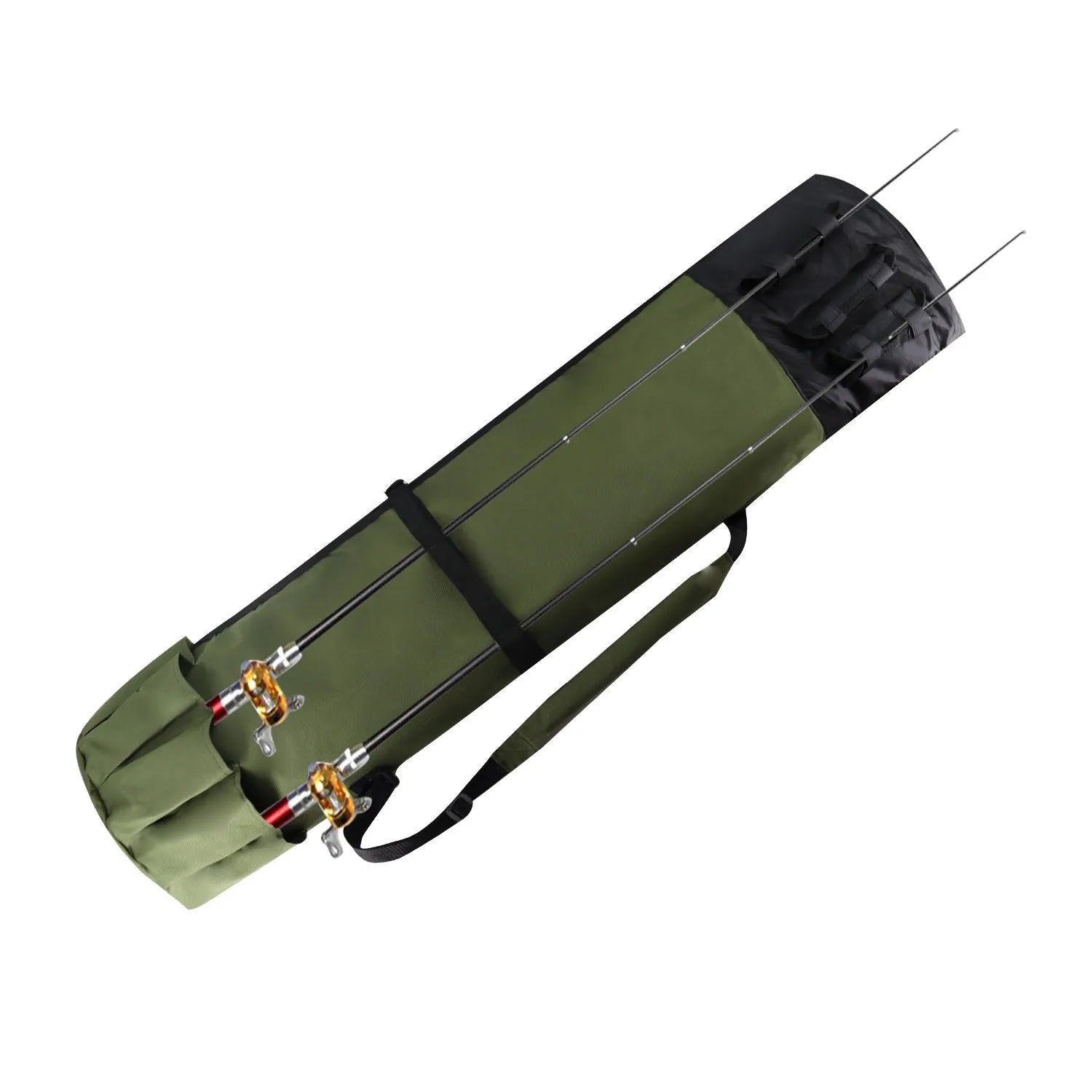 Fishing Rod Bag Oxford Cloth Cylinder Fishing Reel Carrier Tackle Storage Bag Professional Fish Gear Carrying Case